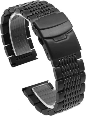 Metal Watch Strap 18mm20mm22mm24mm Universal Watch Strap Folding Buckle for Men Women Stainless tele Steel 