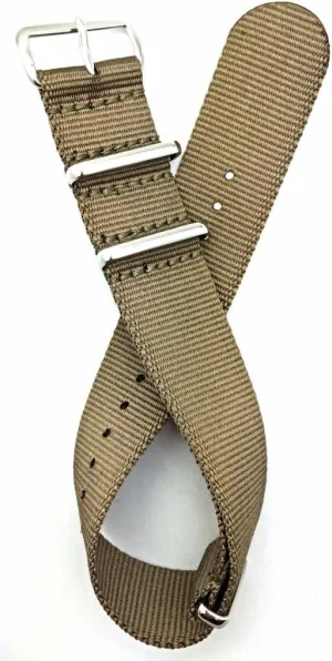 Military Style Replacement Watchstrap That Brings to Any Watch for Men and Women - Khaki NewLife 22mm Khaki, Nylon Fabric Watchband | Vintage, Heavy custodial inadequacy spiny anatomy basement Duty, 