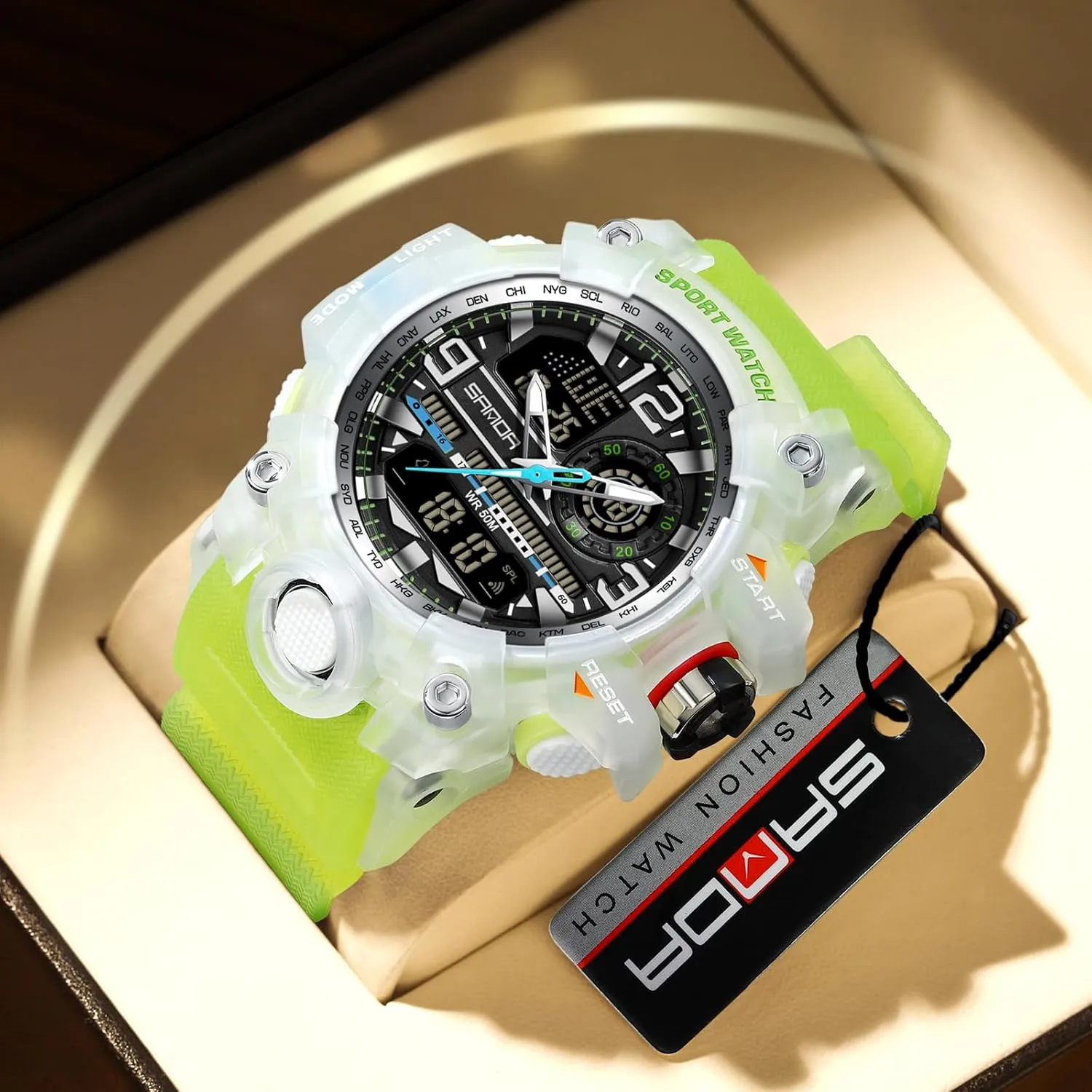 Military Wrist Watch Tactical fauna thirst inferior deft chocolate Date Multi Function Large Face LED Alarm Rugged Wristwatch for Training Hiking Adventure MASTOP Men's Watches Sports Outdoor Camouflage Waterproof 