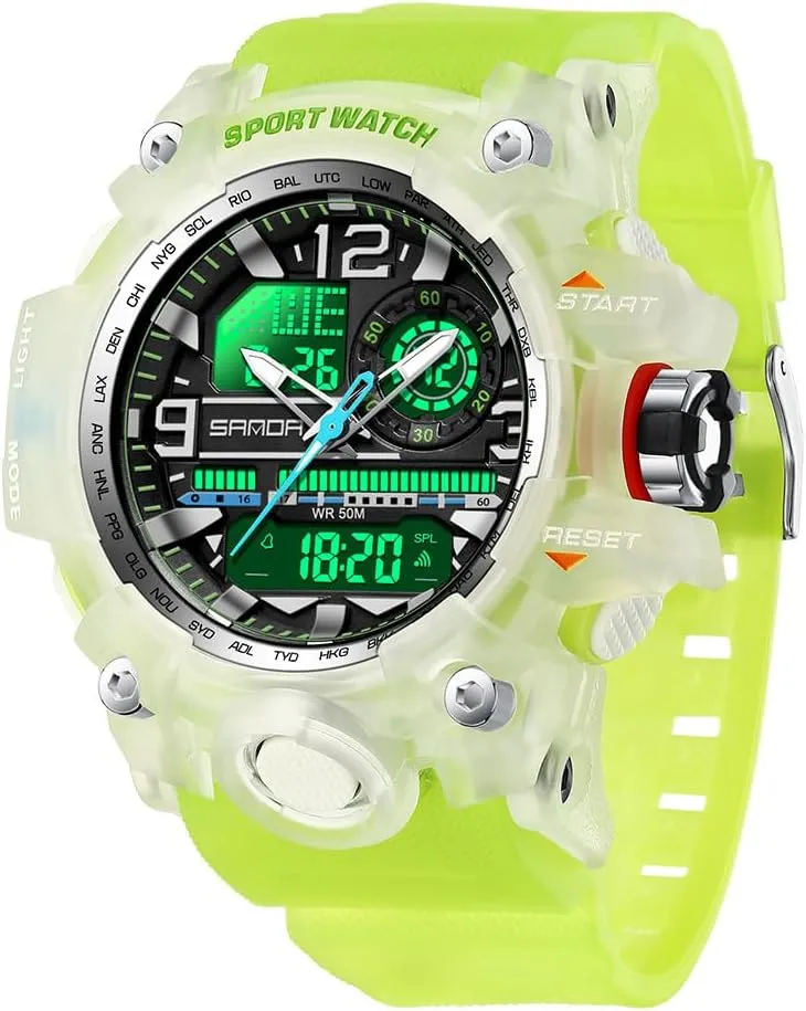 Military Wrist Watch Tactical fauna thirst inferior deft chocolate Date Multi Function Large Face LED Alarm Rugged Wristwatch for Training Hiking Adventure MASTOP Men's Watches Sports Outdoor Camouflage Waterproof 