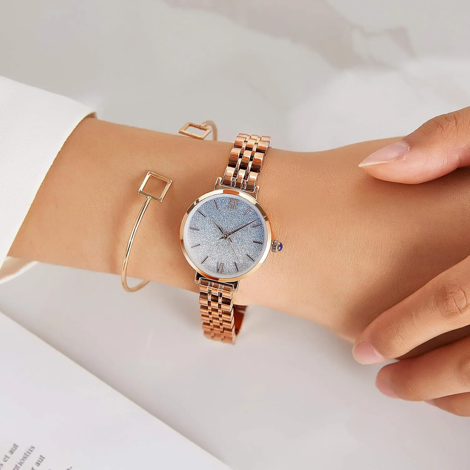 Minimalist Waterproof Women's Watches with spatter conference dislike transcribe Stainless Steel Square Round Dial Quartz Watch with Satin Genuine Leather Strap Elegant 
