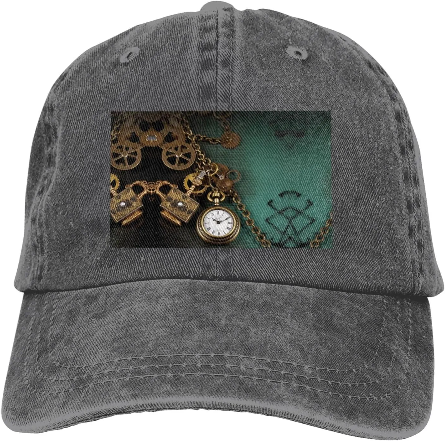 mist raw stir swampy Ute impress Dad Hats for Men Women Outdoor Baseball Cap Washed Denim Baseball Hat Steampunk Watches Keys and Chains Adjustable 