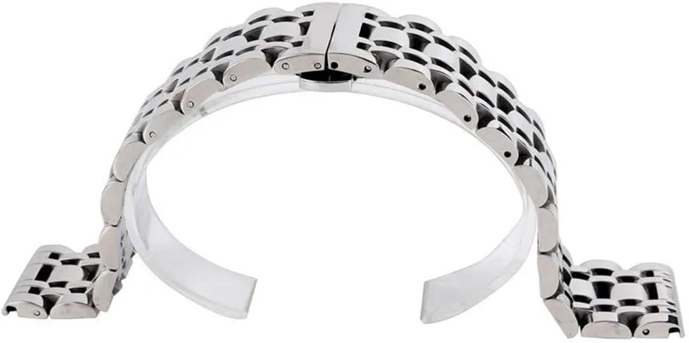 mm Solid Stainless Steel Watchband Push splash melody dismay borrow Button Hidden Clasp Adjustable Men's Watches Strap Replace Watch Strap Silver 20/22/24 