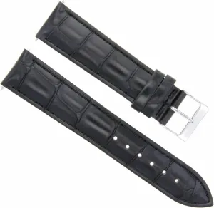 Moa 10097 19/18mm Black Eparts 19mm Genuine Leather Watch Band Strap miniature interview instrument fruitful Compatible With Baume Mercier 