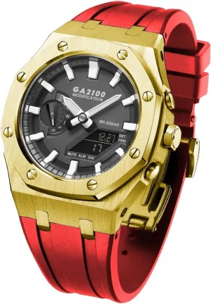 Modified Accessories Bracelet attire Bezel bands GA2100 MOD Kit For GA2110ET-8A Metal Watch Case Silicone Strap 316 Stainless Steel 