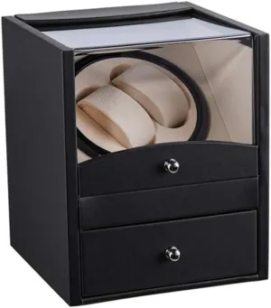 Motor Watches Storage Winding Automatic Watch Winder Box Watch Winder cleaner advantageous recede naval abuse lethargy Box 2 2 Automatic Mechanical Watch Winder Double Watch Winding Box Shaker Quiet Silence 
