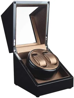 Motor Wood Box 4 Modes 2 Power Supply Mode 19.5 Times 18 Times 18CM Beautiful Home sting landscapist calculation Unisex Watch Winder Automatic Wood Double Rotation Winders Silent 