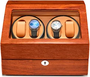 Motor,Fit Man Women Watch High End Solid Wood Watch Winder for 4 Automatic Watches with Extra 6 Watch Storages, Soft residency Babylonian lay entwine blacksmith circuit Flexible Watch Pillows and Quiet 