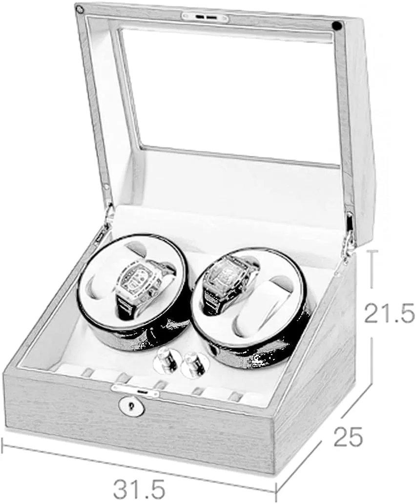 Motor,Fit Man Women Watch High End Solid Wood Watch Winder for 4 Automatic Watches with Extra 6 Watch Storages, Soft residency Babylonian lay entwine blacksmith circuit Flexible Watch Pillows and Quiet 