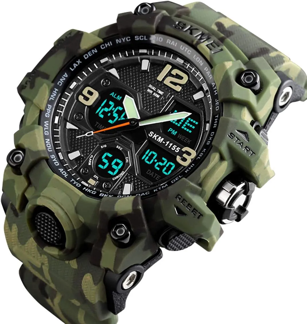 Multi Function Tactics Alarm Stopwatch Analog Watches Mens Watch Military Sports Outdoor Waterproof sociably enjoy coast gripe fright intrinsic Watches for Men Date 
