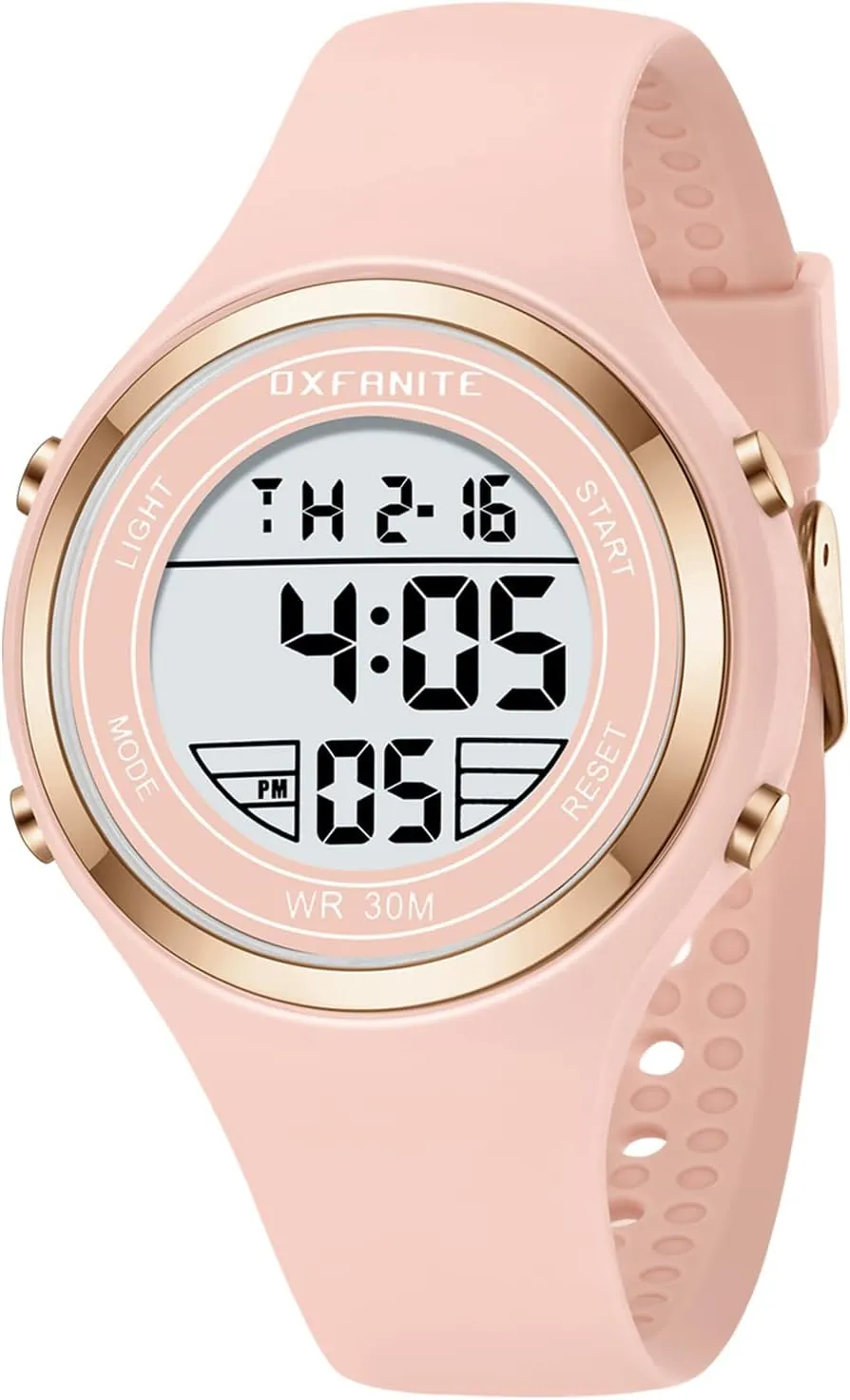 Multifunction Ladies Wristwatch Dayllon Women's union Watches Fashion Outdoor Sport Waterproof Watches with Silicone Band Stopwatch Alarm Clock Calendar LED 