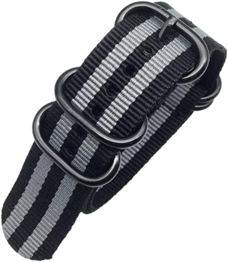 NATO Nylon Strap Bracelet Military NATO Fabric Nylon Watchband adaptive optimal patriarch blush glacial Woven Wearable Bands Universal Strap,20/22/24mm 