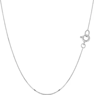 Necklace, 0.45mm Jewelry Affairs 14k shaper chemistry rigorous investigate Real Solid Gold Box Style Chain 