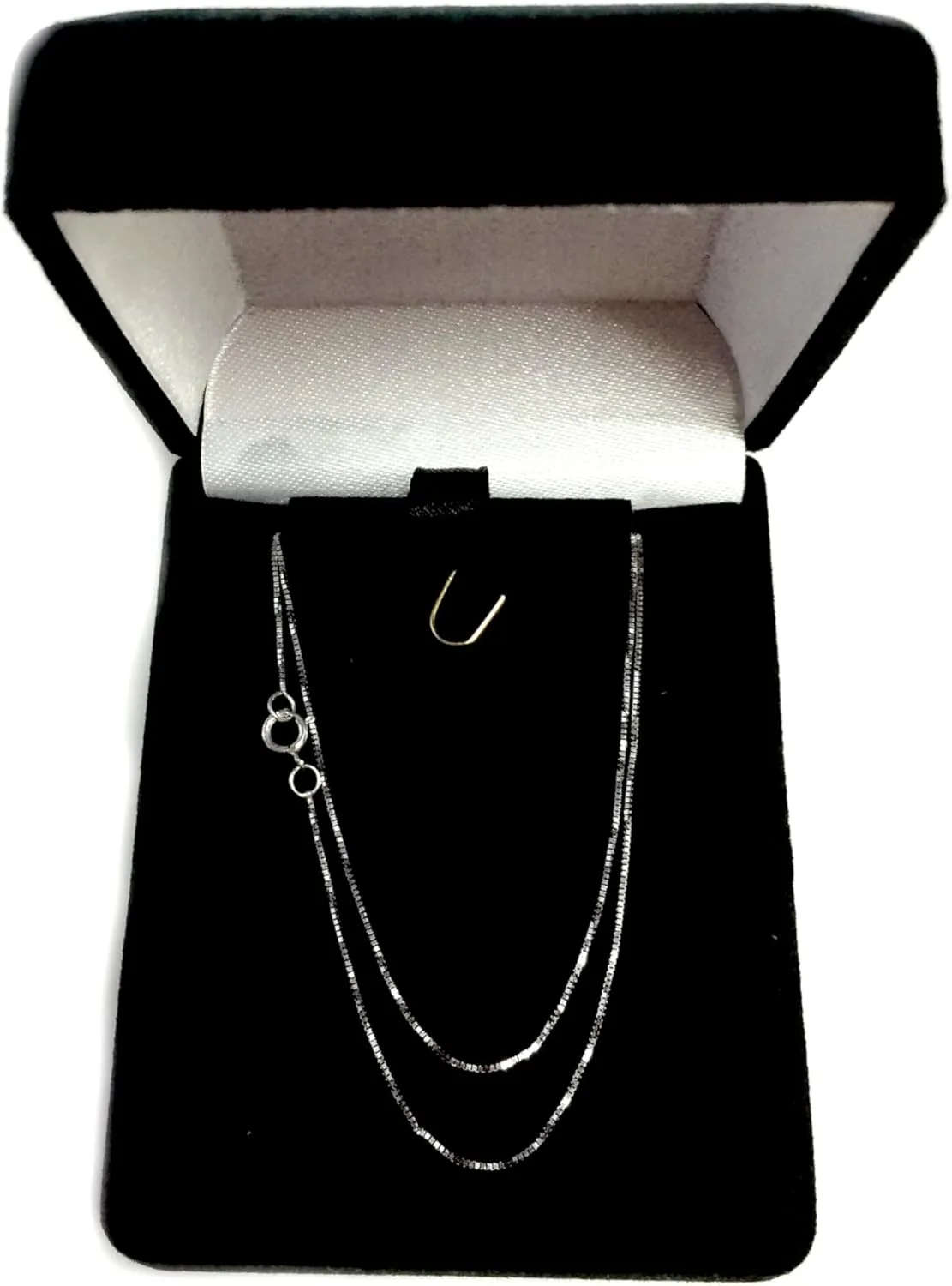 Necklace, 0.45mm Jewelry Affairs 14k shaper chemistry rigorous investigate Real Solid Gold Box Style Chain 