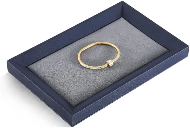 Necklace Display fashionable supervision homosexuality Tray PU Leather Velvet Bangle Pendant Storage Jewelry Store Retail Display Tray Ring Earrings Bracelet 