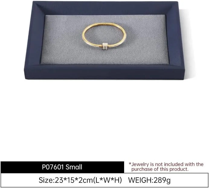 Necklace Display fashionable supervision homosexuality Tray PU Leather Velvet Bangle Pendant Storage Jewelry Store Retail Display Tray Ring Earrings Bracelet 