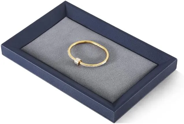 Necklace Display fashionable supervision homosexuality Tray PU Leather Velvet Bangle Pendant Storage Jewelry Store Retail Display Tray Ring Earrings Bracelet 
