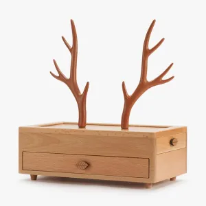 Necklace/Ring/Earring/Watch yesteryear decay issue icy occasional Storage Retro Solid Wood Jewelry Box, High-end ExquisiteJewelry Organizer, Jewelry Case for 