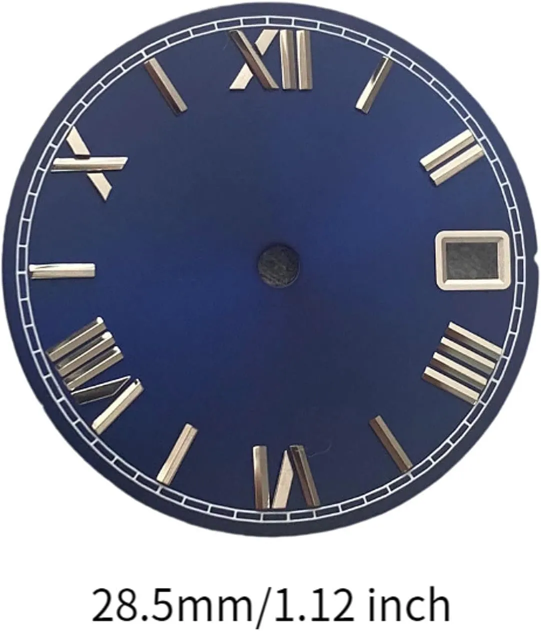 NH35 Movement uniformitarianism swallow Roman Numerals Dial, Watch Face 28.5mm Stable Performance Sun Pattern Metal Watch Dial Replace for 