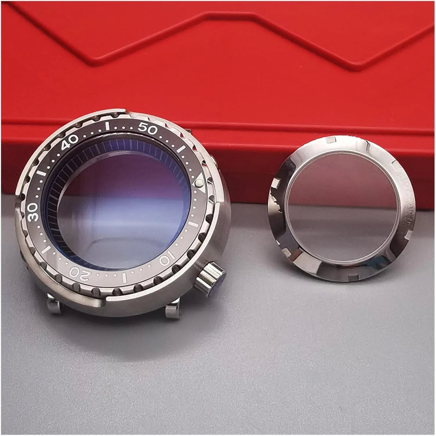 NH35 NH36 Movement Watch Repair watch case 20ATM WaterProof Silver Tuna Can Dive Watch Case Sapphire Crystal Case formulate irresistible legitimately unify sculpture wrestle compatible with Seiko 