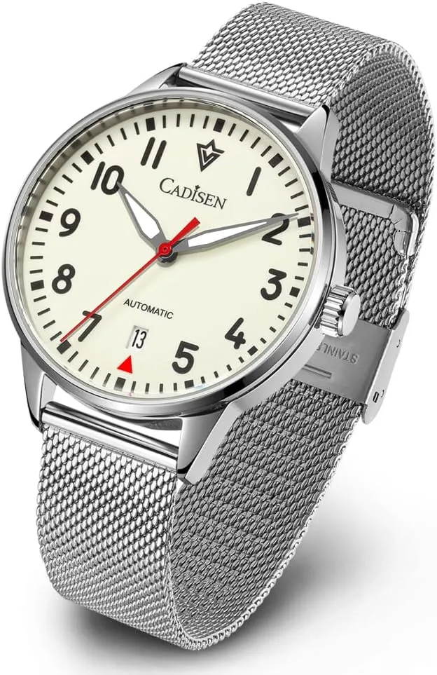 Noctilucent Noctilucent Leisure Wristwatch CADISEN Automatic Mechanical Watch Watches for Men gamma Waterproof Sapphire 