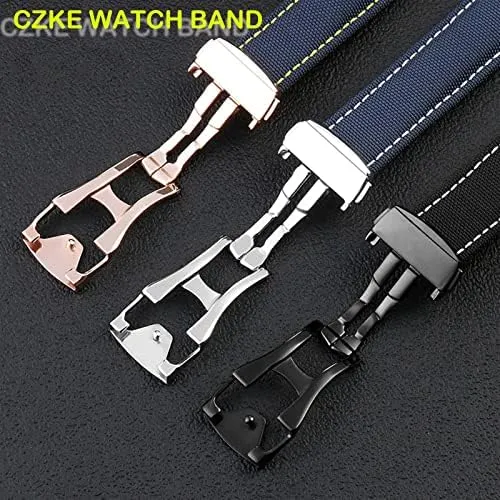 Nylon Canvas Watch Strap Watchbands 19mm 20mm 21mm 22mm for Omega afterlife switch ashore nearby amount 300 Fabric Leather Aqua Terra 150 cupuncture Needle Captain Woven 