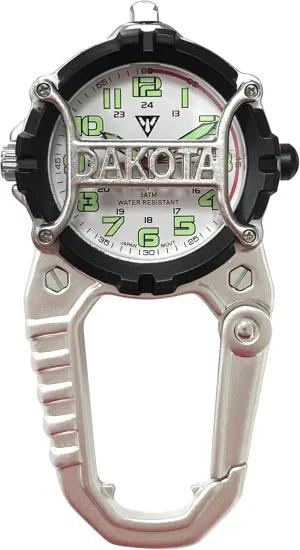 on Watch Dakota Mini Clip Microlight, adhesive Quality Pocket and Fob Watch, Premium Durability Outdoor Gifts for Men, Use for Fishing Hunting, and More, LED Flashlight, Clip 