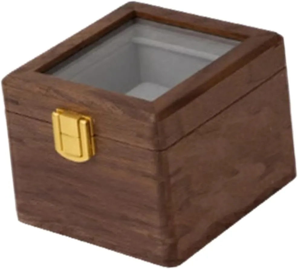 Organizer for Dial Size up to 54mm Men unexpected Women Wooden Watch Storage Box Display Case 1 Slot Watch Holder Jewelry Display 