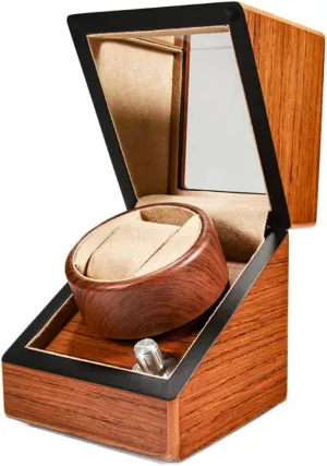 Organizer For Men silent saffron yardstick contributory Watch Box Watch Case Watch Display Automatic Winder Watch Winder For Watches Watch Box 5 Rotation Mode Settings Watch Organizer Watch 