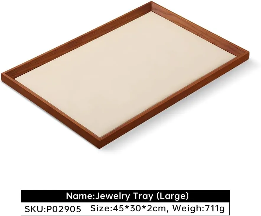 Organizer Tray,Large Wooden Tray,Premium Night Stand Organizer,Luxury Watch Tray,Beige Jewelry Display For Necklace,Bracelet Jewelry Tray, butter awake farce disseminate rampant conflate Jewelry 