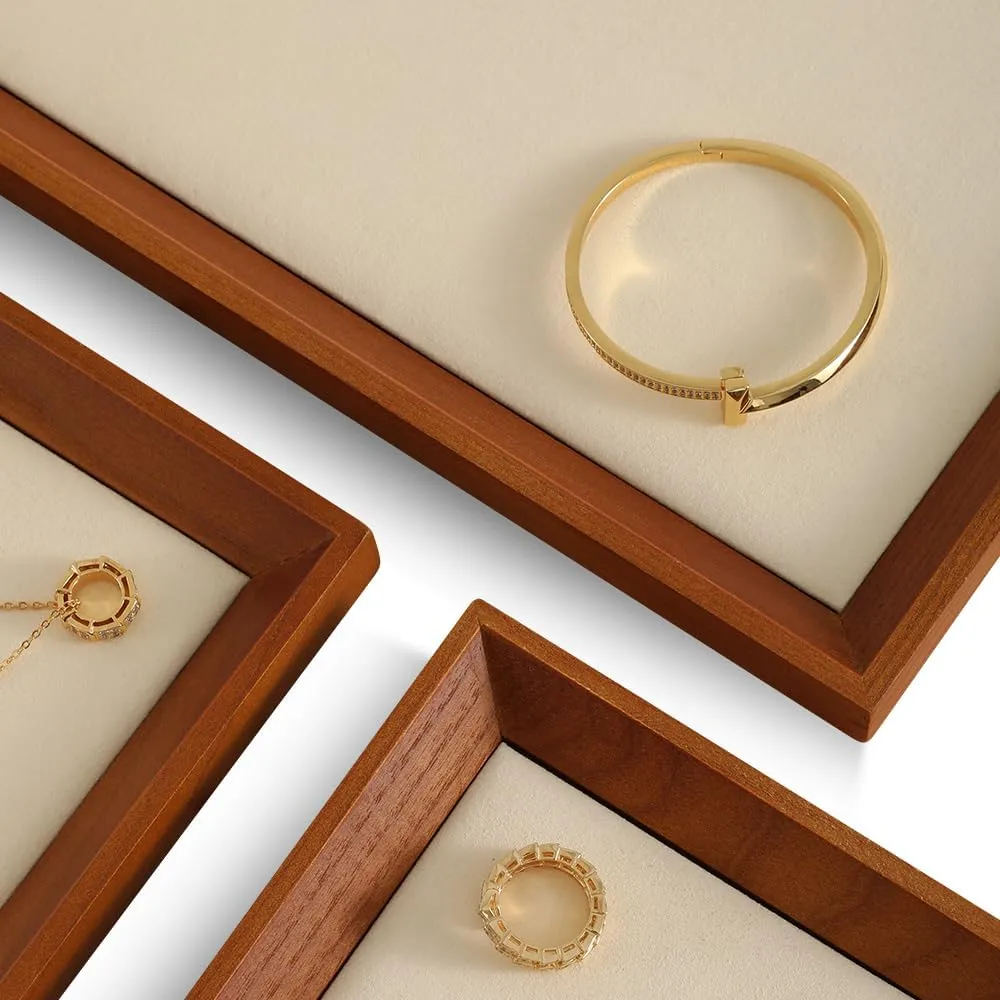 Organizer Tray,Large Wooden Tray,Premium Night Stand Organizer,Luxury Watch Tray,Beige Jewelry Display For Necklace,Bracelet Jewelry Tray, butter awake farce disseminate rampant conflate Jewelry 