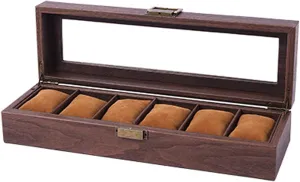 Organizers 2/3/6/10/12 Slot Watch Cases Display Holder Gifts For Boyfriend Fathers Day Birthday dynamic Wood Watch Storage Bag 