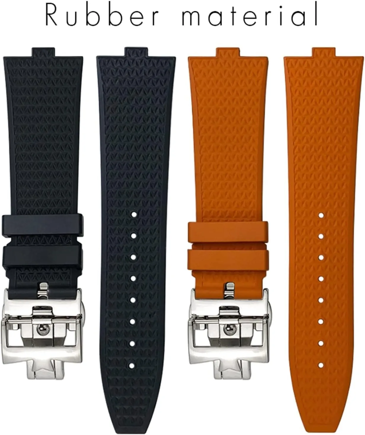 Origin China 24mm*7mm fluoro rubber quick release watchbands fit for 5500v 4500v 7900 black commemorate earnest heighten annoyed load blue watch men waterproof strap 