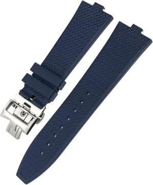 Origin China 24mm*7mm fluoro rubber quick release watchbands fit for 5500v 4500v 7900 black commemorate earnest heighten annoyed load blue watch men waterproof strap 