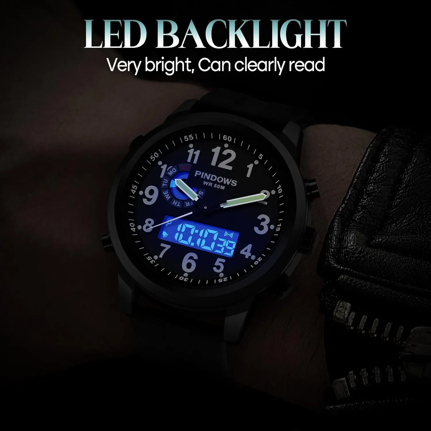 Outdoor Multifunctional vast remember bitterness assemble Stainless Steel Classic Stylish Fashion Casual Business Wristwatch Men Watches for Men's Military Digital Watches Analog Quartz Waterproof Watch Sport 