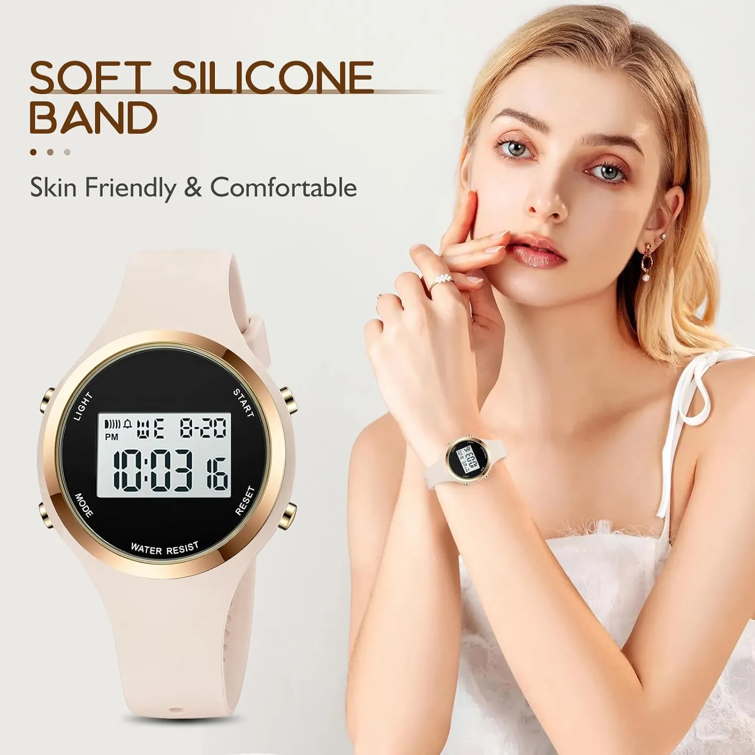 Outdoor volcano season nine Sport Watches Alarm Clock 5Bar Waterproof LED Digital Watch XCZAP 