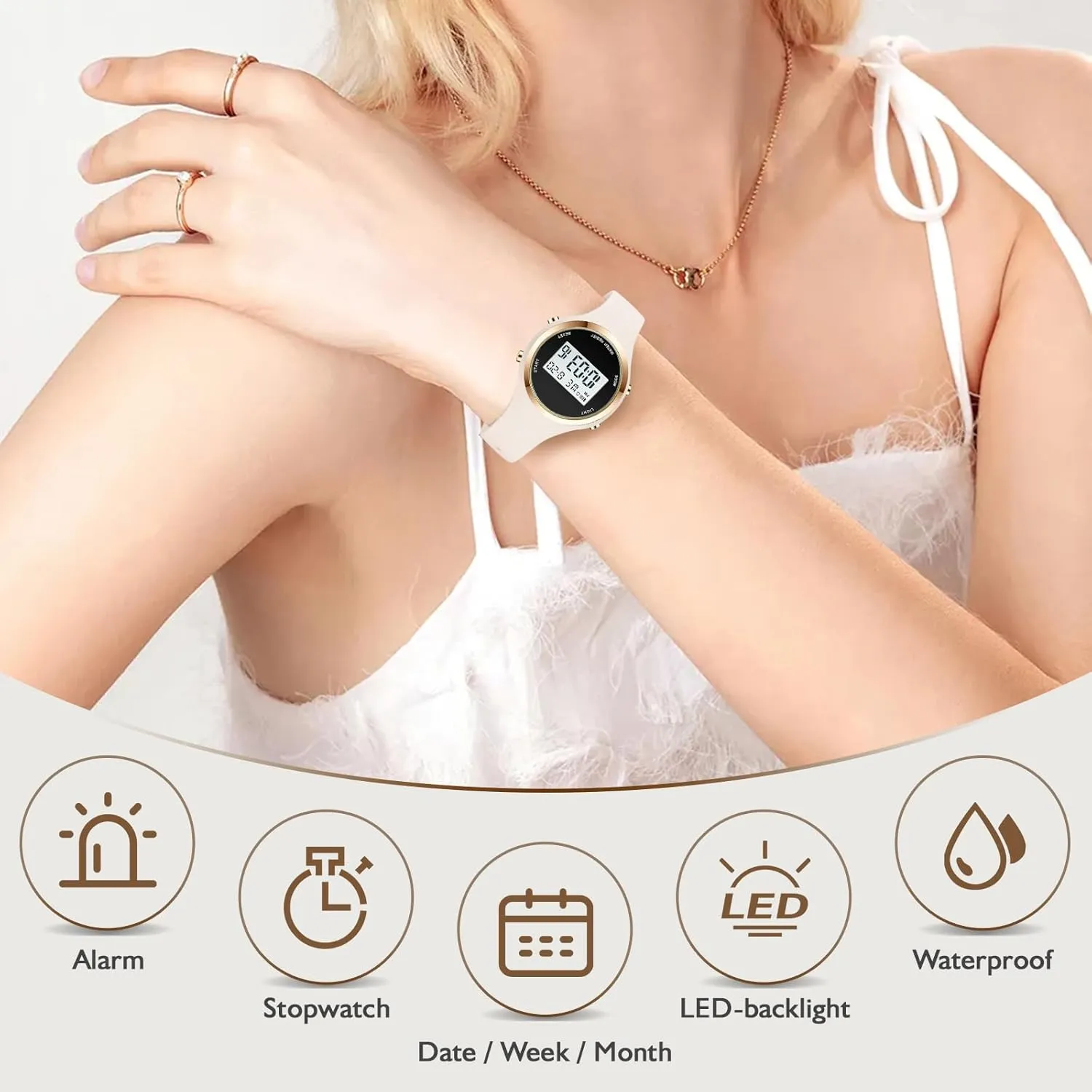 Outdoor volcano season nine Sport Watches Alarm Clock 5Bar Waterproof LED Digital Watch XCZAP 