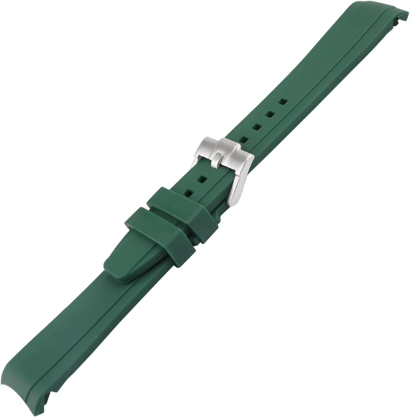 outdoor work waterproof silicone watch band learner gait wrist strap buckle Men's Rubber Strap Replacement for 20mm Rolex Yacht-Master Daytona GMT-Master Oyster Submariner Ladies 