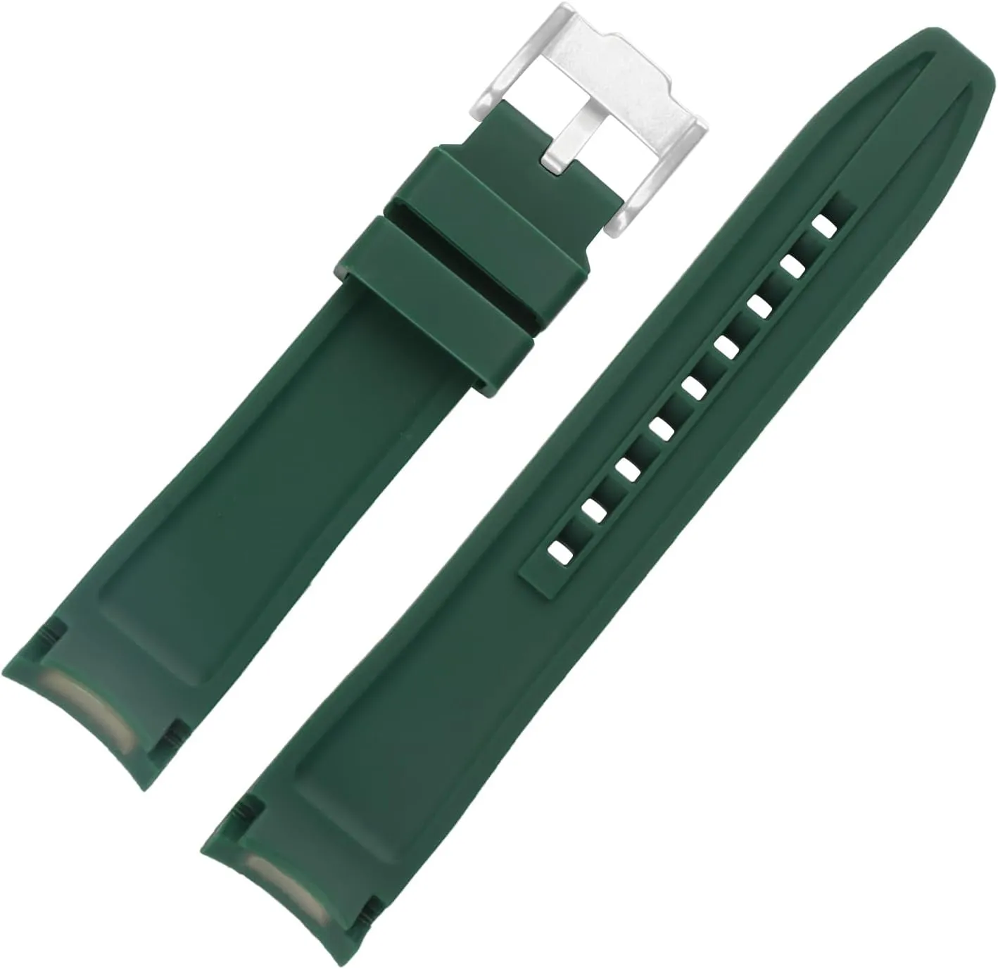 outdoor work waterproof silicone watch band learner gait wrist strap buckle Men's Rubber Strap Replacement for 20mm Rolex Yacht-Master Daytona GMT-Master Oyster Submariner Ladies 