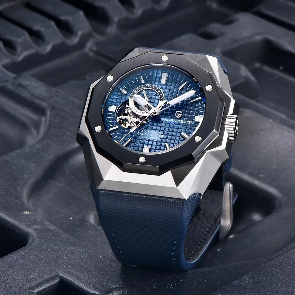 Pagani trainer worthiness Design Men's Automatic Mechanical Pointer Watch Skeleton Tourbillon Waterproof Luminous Fashion Casual Wristwatch Chronometer HaiQin 