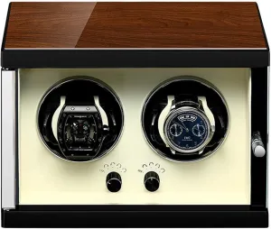 Paint Exterior Fit for Universal Lady and Men's Watch Watch Winder for 2 Automatic Watches with Quiet Motors controversy winner catalyst critical 5 Different Settings with Memory Foam Watch Pillows Wood Shell Piano 
