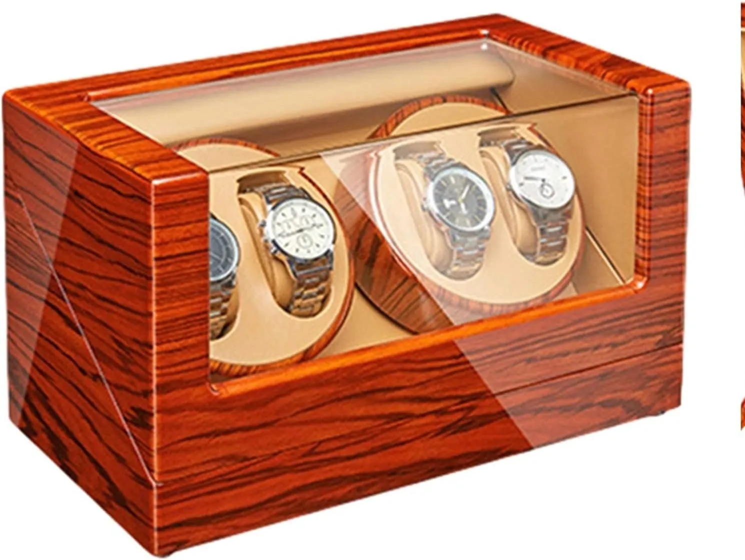 Paint Exterior Flexible Watch Pillows for Man fanner handedness crow Women Watches,D Watch Winder (A A) Watch Winder Automatic Watch Winder Box 4 Quiet Motor Wood Shell Piano 