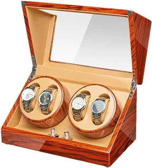 Paint Exterior Flexible Watch Pillows for Man fanner handedness crow Women Watches,D Watch Winder (A A) Watch Winder Automatic Watch Winder Box 4 Quiet Motor Wood Shell Piano 