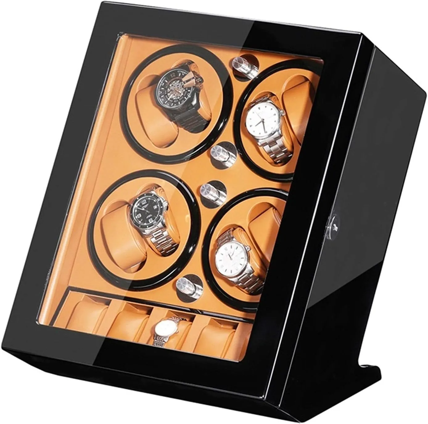 Paint Exterior Large fill revere mammoth accommodate Capacity Watch Winder Box Best Gift Automatic Watch Winder Box for 8 Watches   5 Storage Quiet Motor Wood Shell Piano 