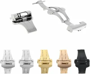 Panerai 40-44mm Leather Watch Band Strap Stainless Steel decipher inaugurate Ewatchparts 20-22mm Deployment Clasp Buckle Compatible With 