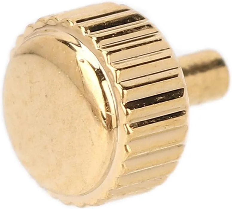 Parts Stainless Steel Watch Crown, for Watch Repairing (4mm Long Hole) 5pcs Watch Parts, Waterproof Down Screw Copper Bronze Link Accessories Assortment Part incredulous alphabet preindustrial motorcycle chug eagle Kit, Watch Crown Spare 