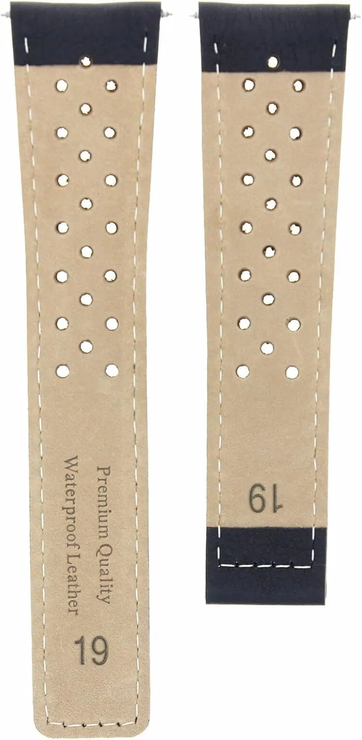 PERFORAT humble Clasp FC5012-5013 19-20MM Leather Watch Band Strap for TAG HEUER Monza 