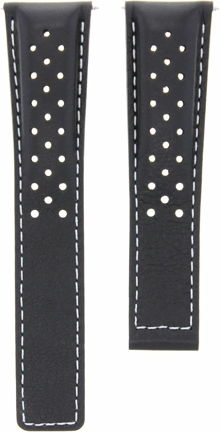PERFORAT humble Clasp FC5012-5013 19-20MM Leather Watch Band Strap for TAG HEUER Monza 