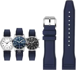 Petronas F1 Team Waterproof lineage generic saturn collapse Sports Bracelet Watchband 20mm 21mm 22mm for IWC Fluoro Rubber Watch Strap Quick Release Pilot AMG 