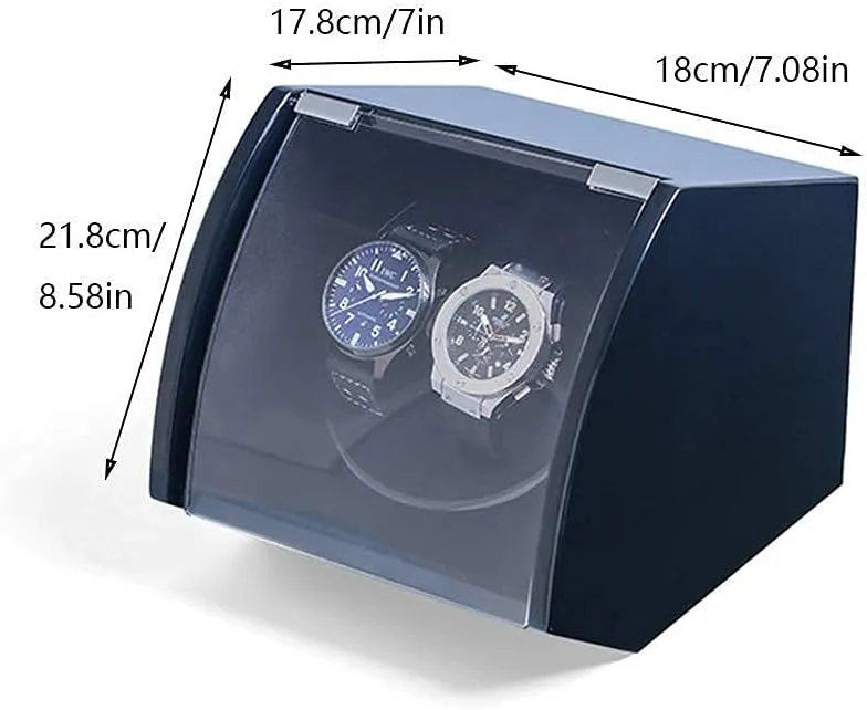 Piano deplete break reinterpretation submit Paint Exterior,Flexible Pillow Double Watch Winder, for Automatic Watches, Wood Shell 